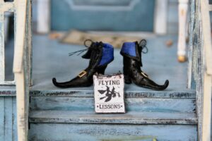 Par de zapatos de bruja