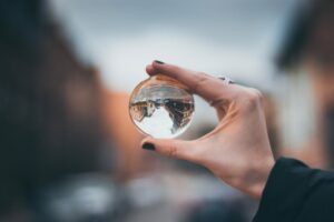Visión a través de un cristal de esfera